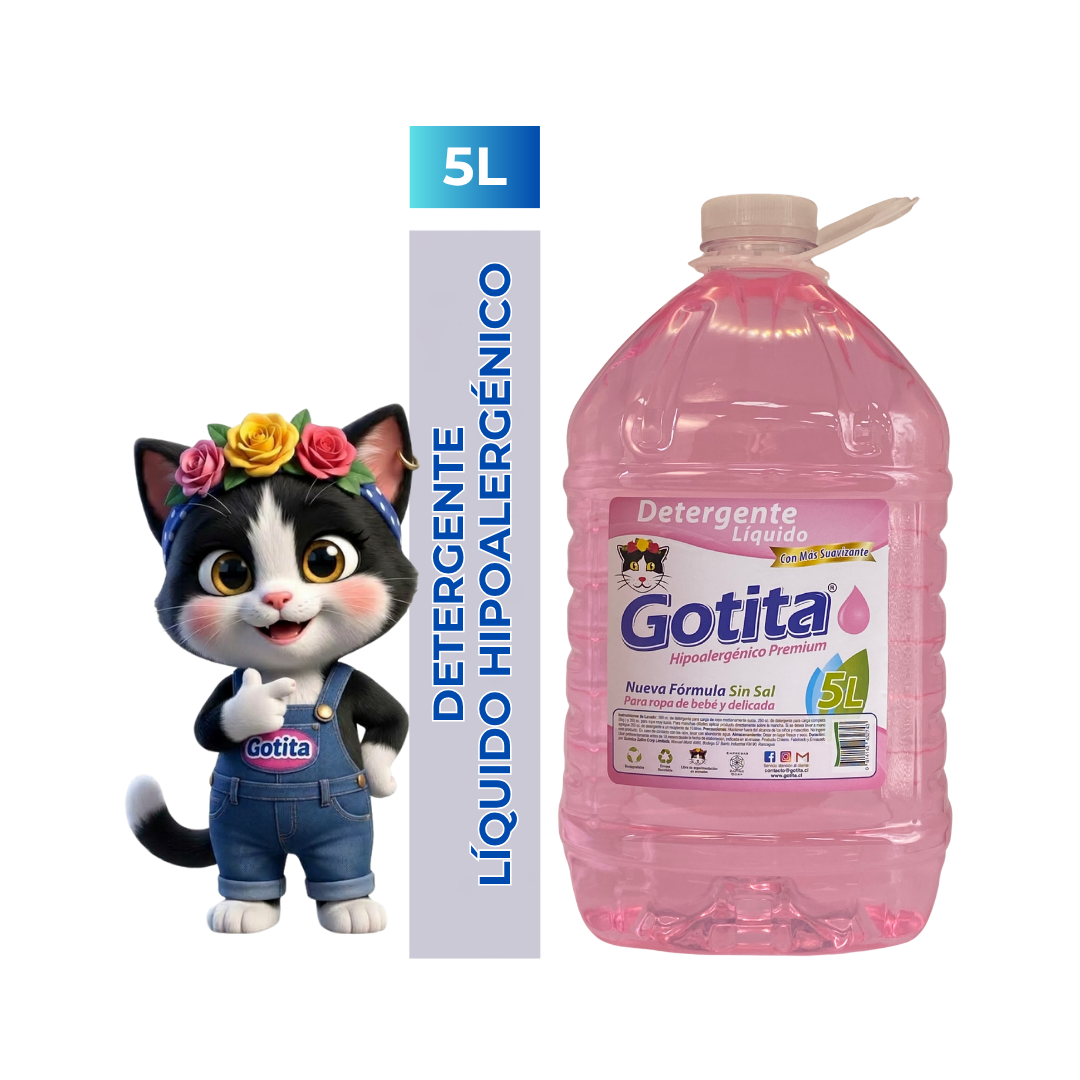 Detergente Gotita  Bebe Premium 5 litros